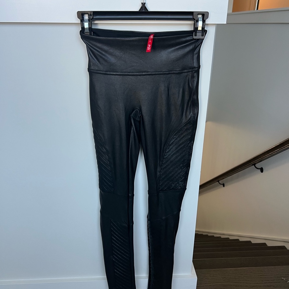 SPANX Shiny Black Leggings